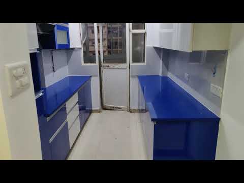 Modern parallel wooden modular kitchen