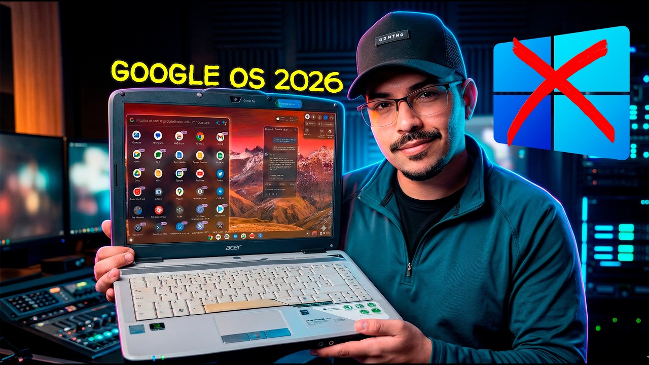 ADEUS WINDOWS? Google lançou o SUBSTITUTO OFICIAL e é GRÁTIS! 😱💻