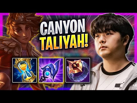 CANYON IS A BEAST WITH TALIYAH! - DK Canyon Plays Taliyah JUNGLE vs Lee Sin! | Bootcamp 2023
