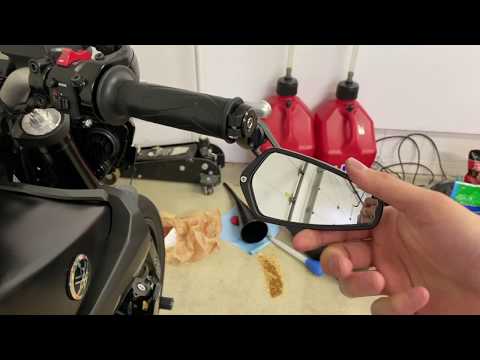CRG Arrow mirror install Yamaha MT-09