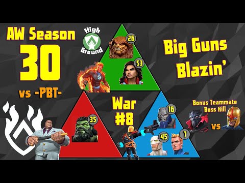 Alliance War Season 30 War #8 vs PBT   CGR Out Guns Blazin'