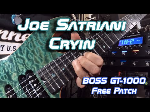Joe Satriani - Cryin (1st part) - 432 Hz - Free Boss GT-1000 patch