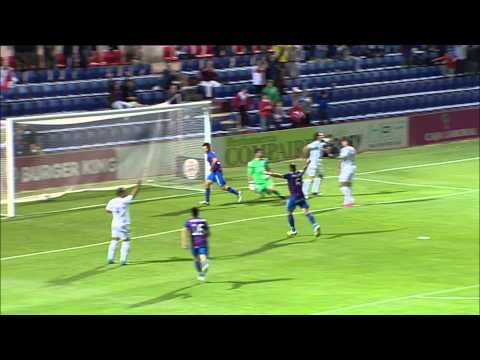 Gol de Juan José Camacho (1-1) en el SD Huesca - CD Guadalajara Ronda 2 Copa del Rey