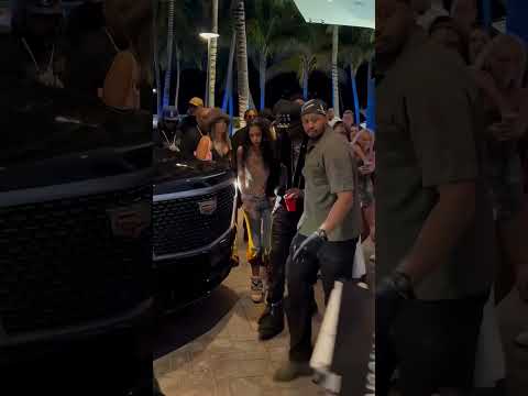 Playboi Carti and Gio leaving an event holding hands 😍