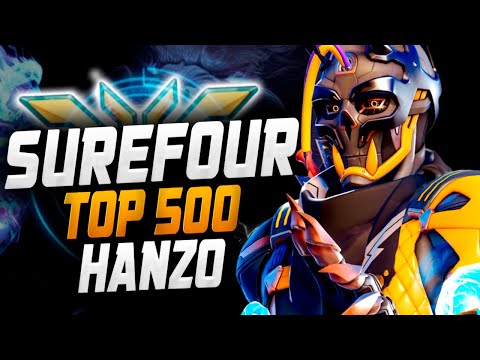 SUREFOUR TOP 500 HANZO and SOMBRA! [ OVERWATCH 2 SEASON 4 TOP 500 ]