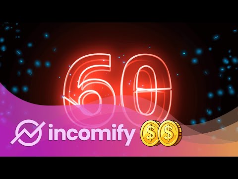 4K Neon Timer 1 Minute Countdown | Visit INCOMIFY