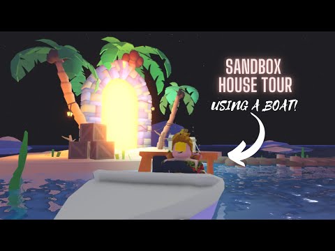 *NEW* SANDBOX ISLAND HOUSE in ADOPT ME HOUSE TOUR!