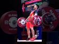 Shi Zhi Yong (73kg 🇨🇳) 190kg / 419lbs Power Clean & Squat Jerk Slow Motion! #weightlifting