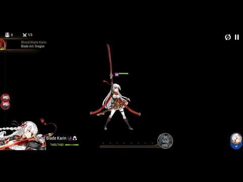 Epic Seven - Christmas event 1-10 World difficulty solo (Bloodblade Karin)