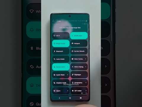 Multiple quick settings in Motorola Edge 50 Fusion #shorts #motorolaedge50fusion
