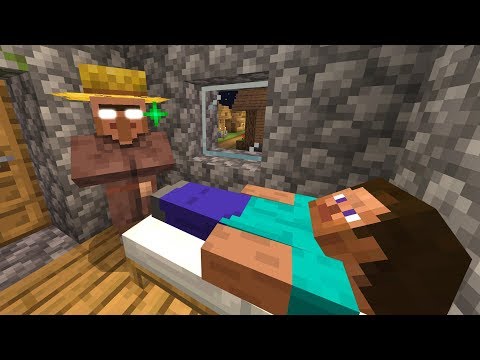 Never steal a Minecraft villager's bed.. (Scary Minecraft Video)