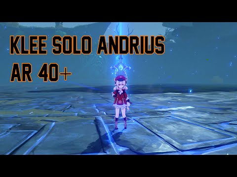 F2P / Free to play Klee solo wolf boss AR 40+ (World level 5) No Food/Potion buff - Genshin Impact
