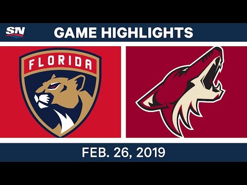 NHL Highlights | Panthers vs. Coyotes - Feb 26, 2019