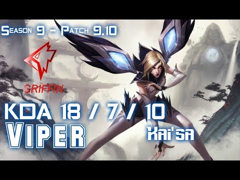 GRF Viper KAI'SA vs EZREAL ADC - Patch 9.10 KR Ranked