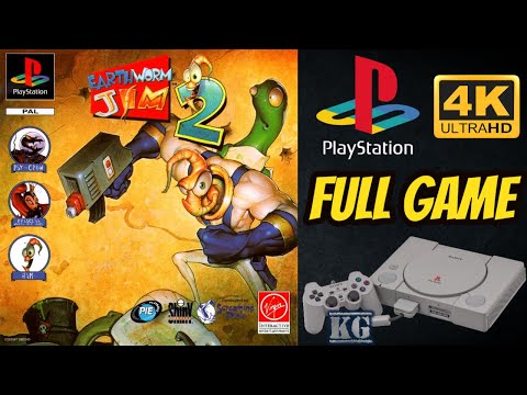 Earthworm Jim 2 | PS1 | 4K60ᶠᵖˢ UHD🔴 | Longplay Walkthrough Playthrough Movie FULL GAME