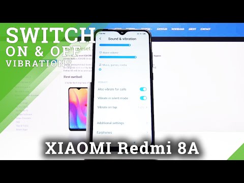 How to Disable Vibrations in Xiaomi Redmi 8A - Open Vibration Settings