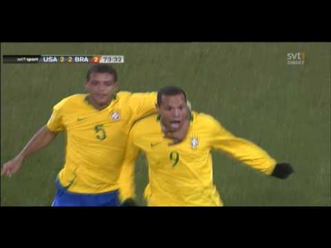 Luís Fabiano 2-2 - USA v Brazil - Confederations Cup Final 2009