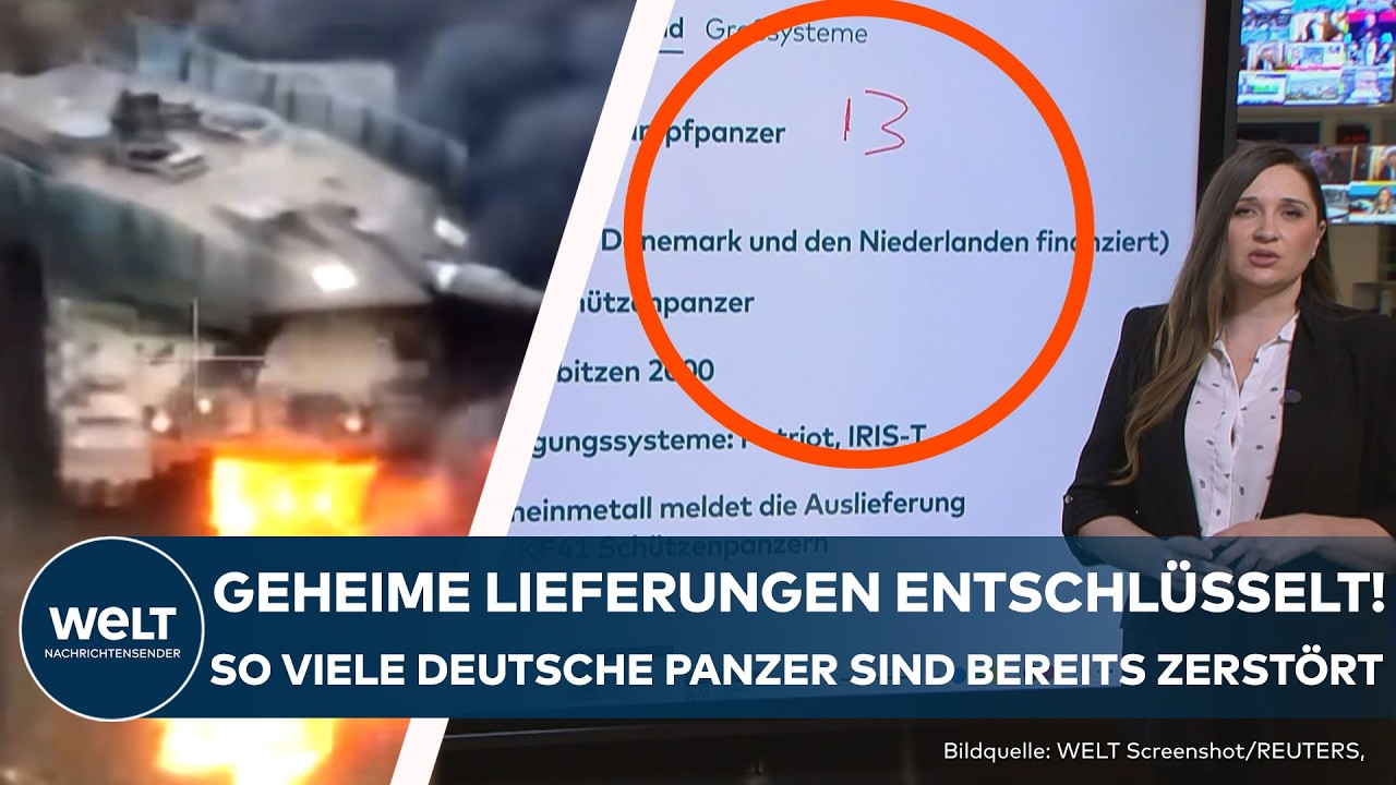 UKRAINE-KRIEG: Dutzende Deutsche Panzer zerstört oder eingenommen! Bilanz der Waffenlieferung