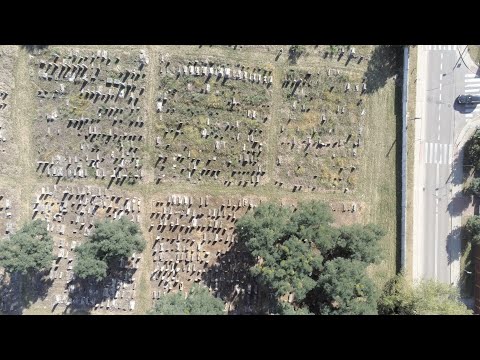 Białystok Cmentarz żydowski w Białymstoku. 67 metrów - 4K