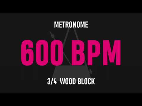 600 BPM 3/4 - Best Metronome (Sound : Wood block)