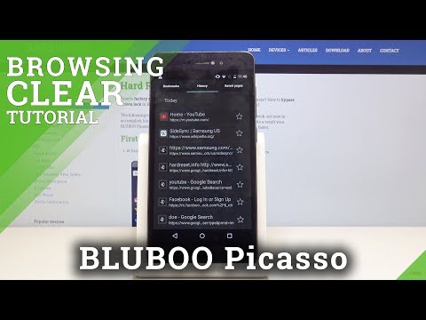 How to Erase Browser History in BLUBOO Picasso - Clear Browsing Data / Reset Cookies