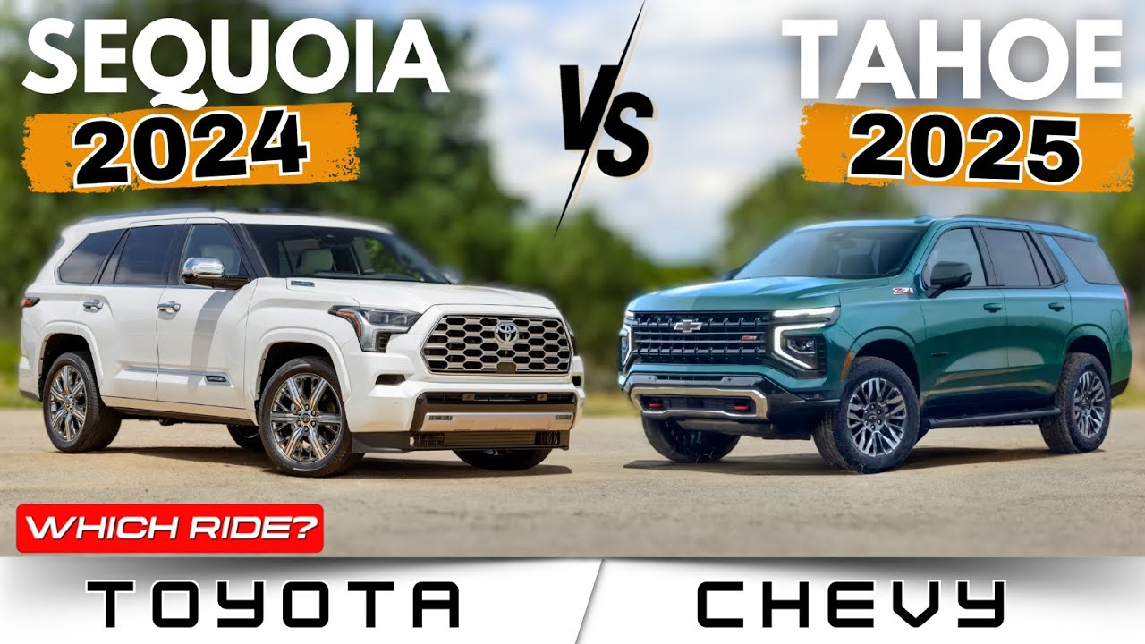 2025 Chevrolet Tahoe vs 2024 Toyota Sequoia:  Detailed Comparison | Which Ride