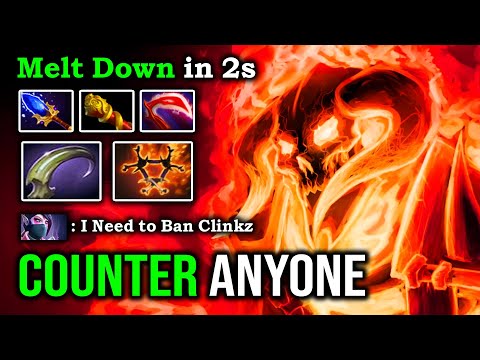 How to Solo Mid Clinkz & Counter Any Hero with Imp Claw Scepter Burning Army EZ Melt Down Armor DotA