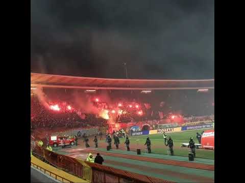 Partizan Belgrade vs red star Belgrade ultras#football #footballfans #viral #crazy