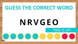 Guess the Correct Word! Unscramble in Record Time! 6 Letters | Agent Quiz