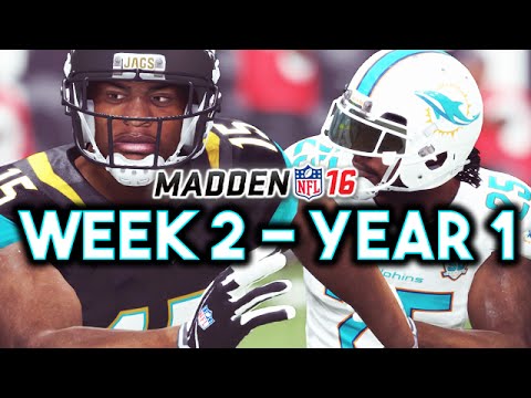 Madden 16 Jaguars Connected Franchise Year 1 - Week 2 vs Dolphins (Ep.3)