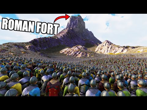 30,000 Romans Hold MOUNTAIN FORT vs 4 Million Knights! - Ultimate Epic Battle Simulator 2 UEBS 2