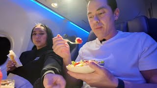 What I Ate On Alaska Airlines Business Class (Vegas to Seattle) 