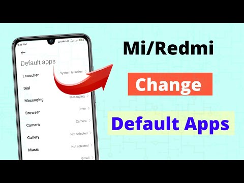 redmi default app settings | how to change default app in mi phone