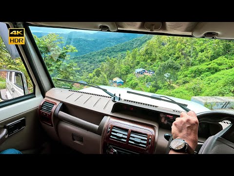 4K | POV Hill Driving | India Adventure Ride | Tribal Village Narrow Road