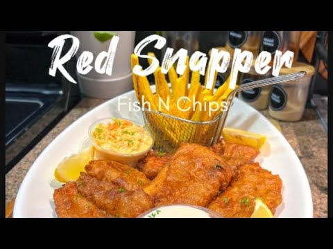 The Best Beer Batter Red Snapper | Fish and Chips Recipe || FRUGALLYT
