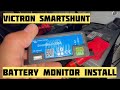 Victron SmartShunt Battery Monitor Installation and Setup