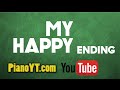 My happy ending - Avril Lavigne Piano Tutorial ...