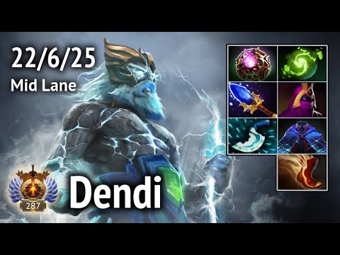 Zeus Dendi Mid Lane. Full game. Dota 2