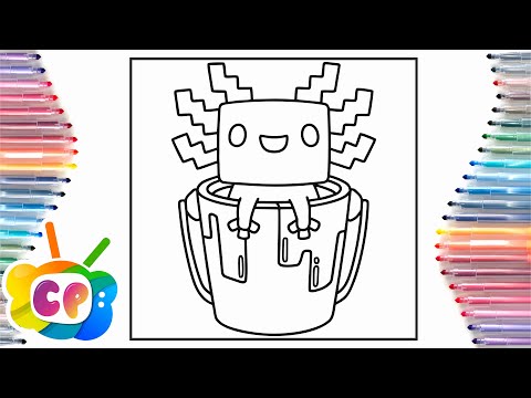 Axolotl Minecraft coloring page/Minecraft coloring pages/Elektronomia - Collide [NCS Release]