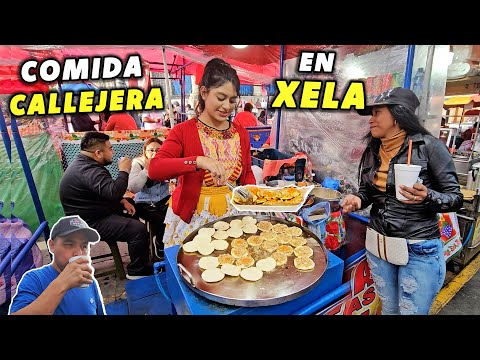 Probé la COMIDA CALLEJERA en XELA, la Mejor de Guatemala