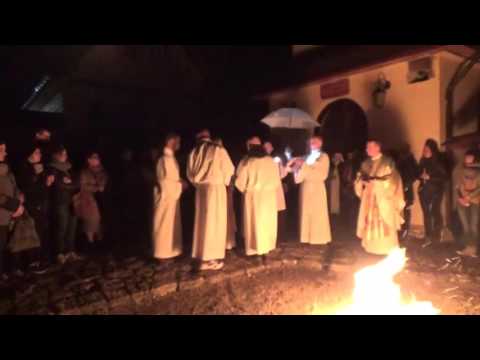 Pustelnia 15.04.2017 - Błogosławieństwo ognia