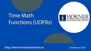 Time Math Functions (UDFBs)