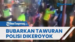 Detik-detik Kapolsek Kaliwungu & Anggota Diserang Geng Pemuda saat Bubarkan Tawuran Sahur