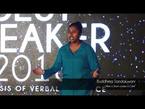 Buddhima Sandaruwani - "After A Storm Comes A Calm" - Best Speaker 2016