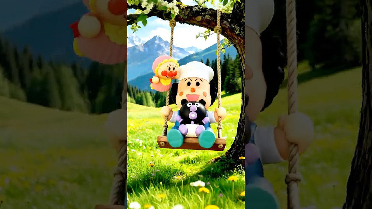 バタコさんは今日も大忙し！👶🏻🍼赤ちゃんアンパンマンと赤ちゃんばいきんまんのお世話の一日 AI #shorts