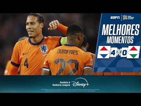 Gols e lances de Holanda x Hungria