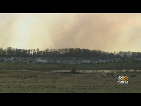 Large brush fire spreading within Soldiers Delight Park in Owings Mills, firefighters say