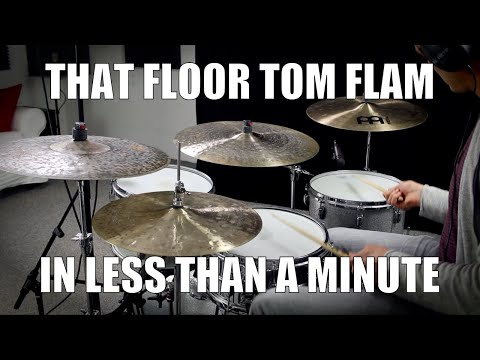 That Floor Tom Flam in less than a Minute - Daily Drum Lesson