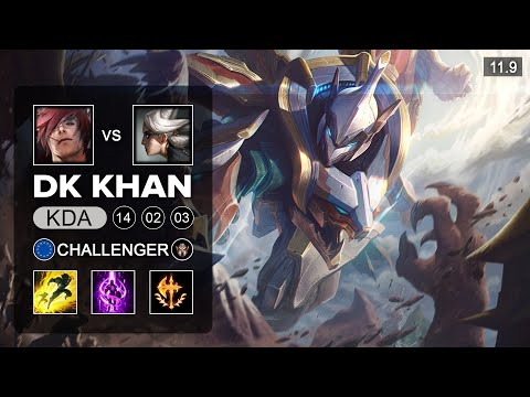 DK Khan Sett Top vs Camille - EUW Challenger Patch 11.9
