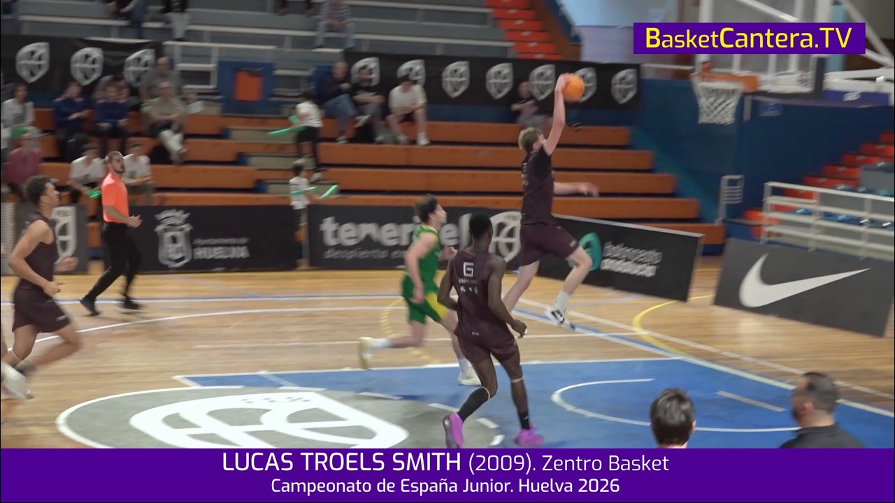 LUCAS TROELS SMITH (Dinamarca, 2009). Zentro Basket Madrid.- Campeonato de España Junior 2026